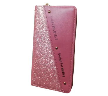 Pink Glitter Wallet